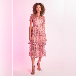 NWT Endless Rose Floral Sequined Maxi Dress